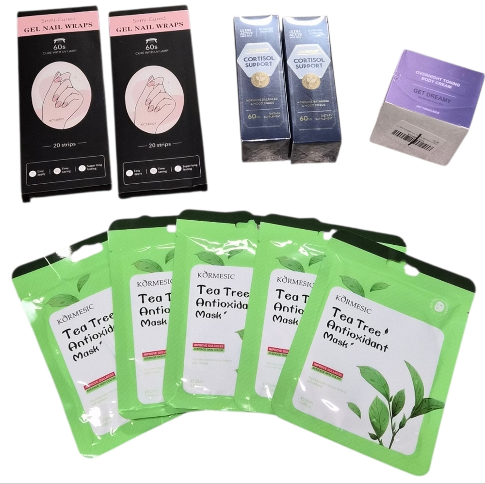 Beauty Bundle Gift Set Gel Nails Masks Cream - Korean Skincare